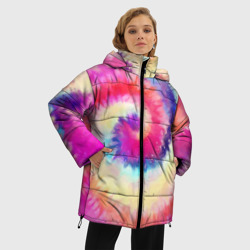 Женская зимняя куртка Oversize Tie Dye vortex - фото 2