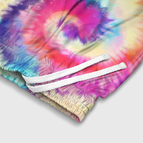 Детские спортивные шорты 3D Tie Dye vortex, цвет 3D печать - фото 6