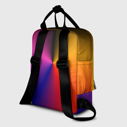 Женский рюкзак 3D с принтом Команда Соника, вид сзади #1