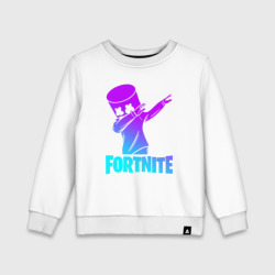 Детский свитшот хлопок Fortnite X Marshmello