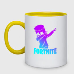 Кружка двухцветная Fortnite X Marshmello