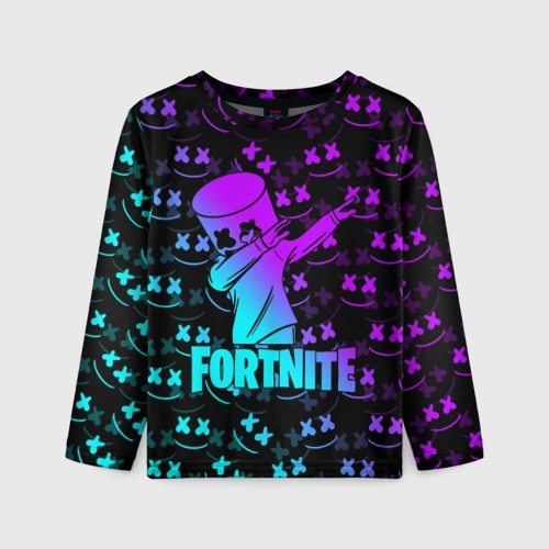 Детский лонгслив 3D Fornite X Marshmello
