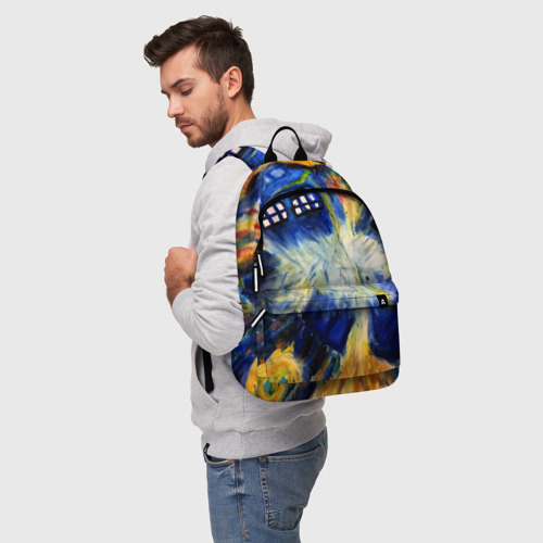 Рюкзак 3D с принтом ДОКТОР ВАН ГОГ, фото на моделе #1