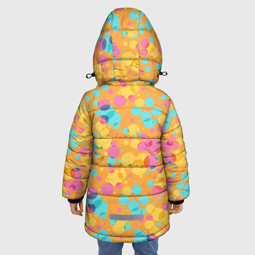 Зимняя куртка для девочек 3D Милый корги, цвет светло-серый - фото 4