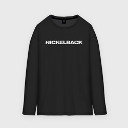 Мужской лонгслив oversize хлопок Nickelback Chad Kroeger