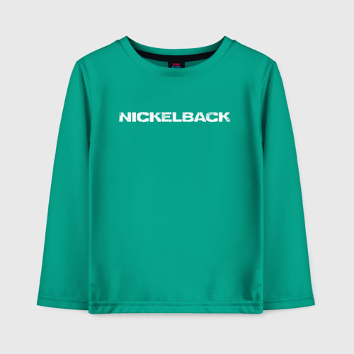 Детский лонгслив хлопок Nickelback Chad Kroeger, цвет зеленый