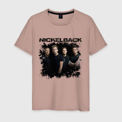 Мужская футболка хлопок Состав Nickelback 