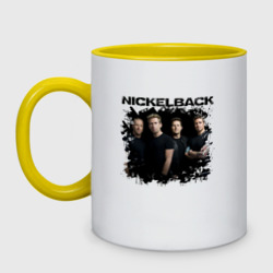 Кружка двухцветная Состав Nickelback 