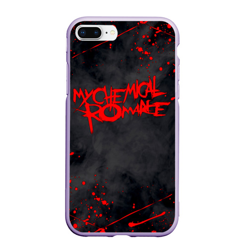 Чехол для iPhone 7Plus/8 Plus матовый My Chemical Romance, цвет светло-сиреневый