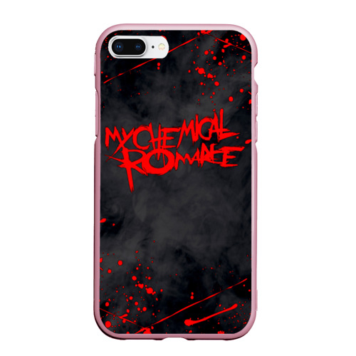 Чехол для iPhone 7Plus/8 Plus матовый My Chemical Romance, цвет розовый