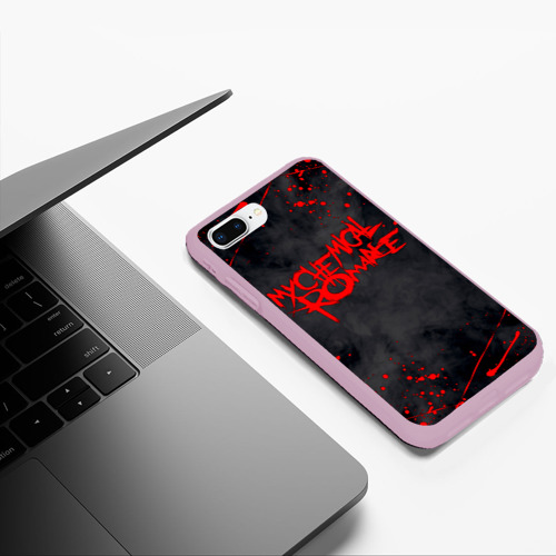 Чехол для iPhone 7Plus/8 Plus матовый My Chemical Romance, цвет розовый - фото 5