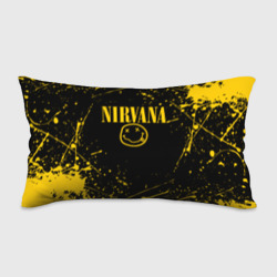 Подушка 3D антистресс Nirvana smile logo with yellow grunge