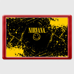 Магнит 45*70 Nirvana smile logo with yellow grunge