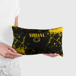 Подушка 3D антистресс Nirvana smile logo with yellow grunge - фото 2