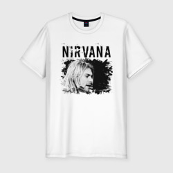 Мужская футболка хлопок Slim Nirvana Kurt Donald