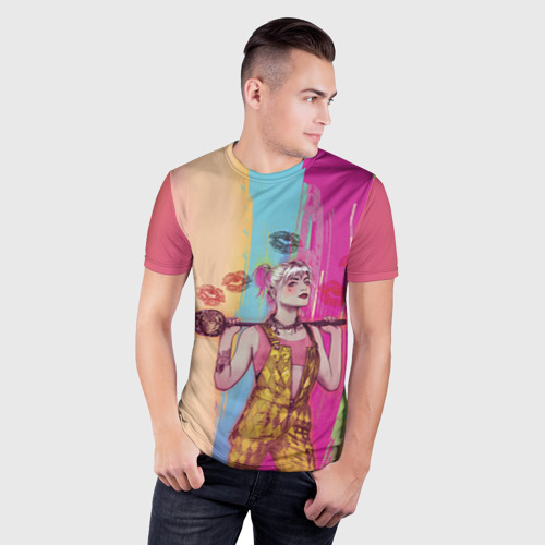 Мужская футболка 3D Slim Харли Квин, цвет 3D печать - фото 3
