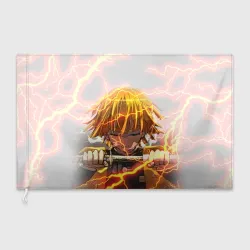 Флаг 3D Kimetsu no Yaiba достает меч