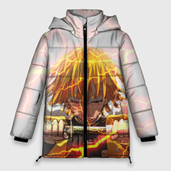 Женская зимняя куртка Oversize Kimetsu no Yaiba достает меч