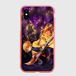 Чехол для iPhone XS Max матовый Kimetsu no Yaiba готовится