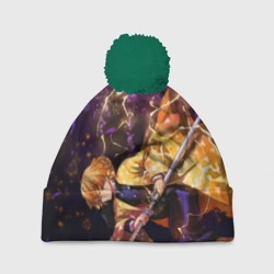 Шапка 3D c помпоном Kimetsu no Yaiba готовится