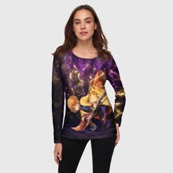 Женский лонгслив 3D Kimetsu no Yaiba готовится - фото 2