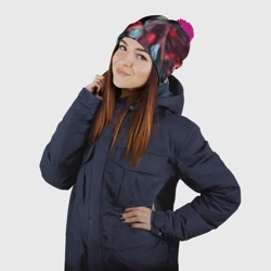 Шапка 3D c помпоном Незуко Камадо - фото 2