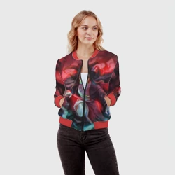 Женский бомбер 3D Незуко Камадо - фото 2