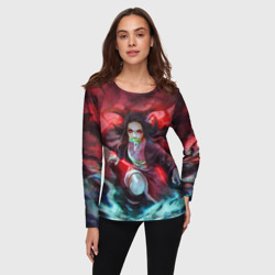 Женский лонгслив 3D Незуко Камадо - фото 2