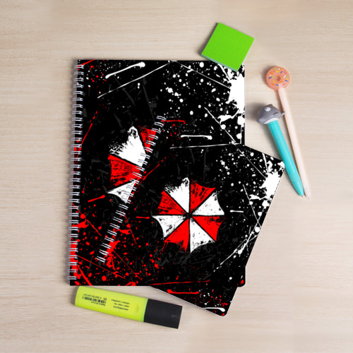 Тетрадь Resident evil Umbrella, цвет клетка - фото 3