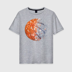 Женская футболка хлопок Oversize BasketBall