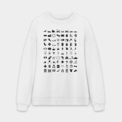 Мужской свитшот oversize без начеса хлопок Путешественник вне рамок 8.1