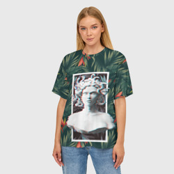 Женская футболка oversize 3D Медуза Горгона - фото 2