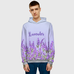 Мужская толстовка 3D Lavander - фото 2