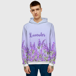 Мужская толстовка 3D Lavander - фото 2