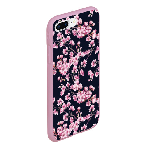 Чехол для iPhone 7Plus/8 Plus матовый Сакура, цвет розовый - фото 3