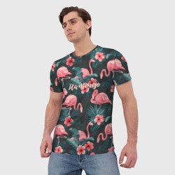 Мужская футболка 3D Flamingo - фото 2