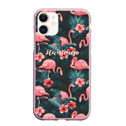 Чехол для iPhone 11 матовый Flamingo
