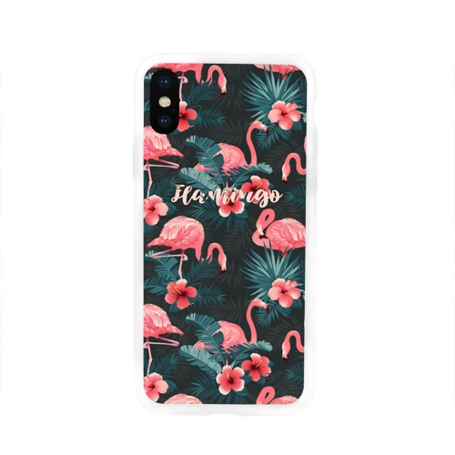 Чехол для iPhone X глянцевый Flamingo Фото 01 Чехол для iPhone X глянцевый Flamingo Фото 01