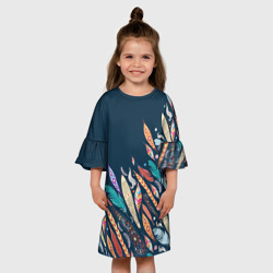 Детское платье 3D Перья - фото 2