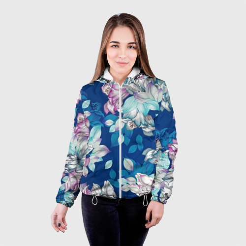 Женская куртка 3D Нежные цветы - фото 3