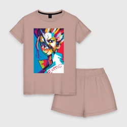 Женская пижама с шортиками хлопок E=MC2. Аниме Доктор Стоун