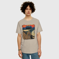 Мужская футболка хлопок Oversize Печенька ван гога - фото 2