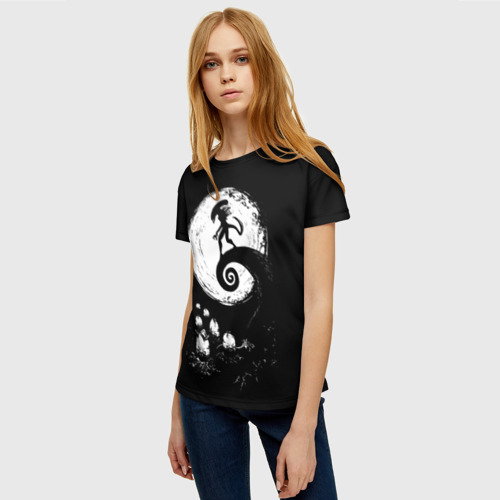 Женская футболка 3D Чужой alien, цвет 3D печать - фото 3