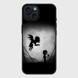 Чехол силиконовый для Apple iPhone 15 матовый Death Note