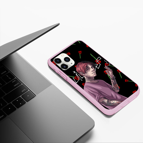 Чехол для iPhone 11 Pro Max матовый LIL PEEP | ЛИЛ ПИП (Z), цвет розовый - фото 5