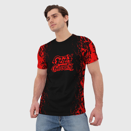 Мужская футболка 3D Ozzy Osbourne Black Sabbath, цвет 3D печать - фото 3