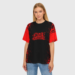 Женская футболка oversize 3D Ozzy Osbourne Black Sabbath - фото 2