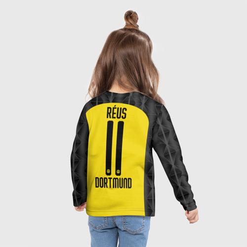 Детский лонгслив 3D Reus home UEFA 19-20 , цвет 3D печать - фото 6