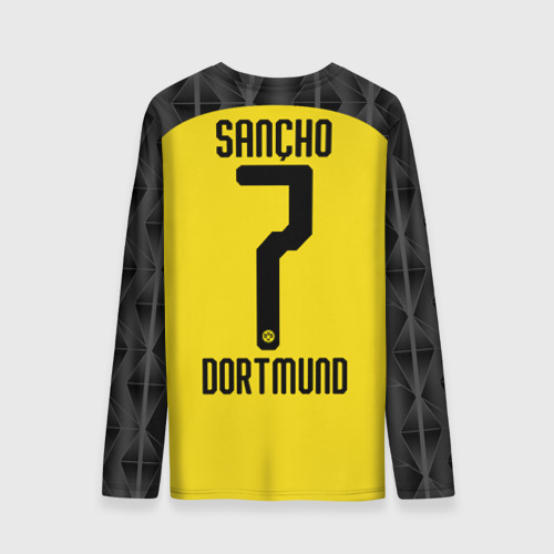 Мужской лонгслив 3D Sancho home UEFA 19-20, цвет 3D печать - фото 2