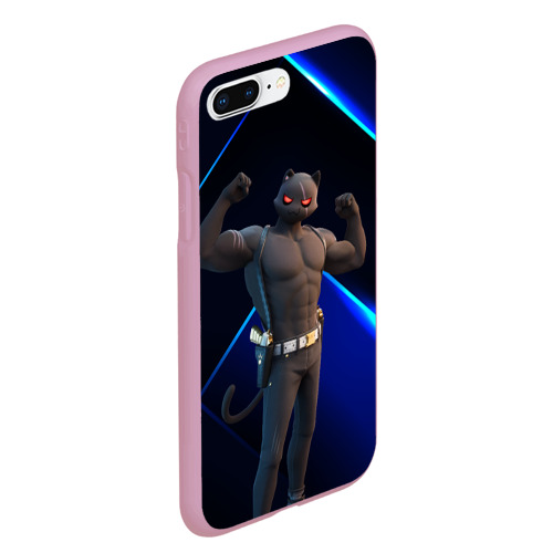 Чехол для iPhone 7Plus/8 Plus матовый Fortnite Meowscles Shadow, цвет розовый - фото 3